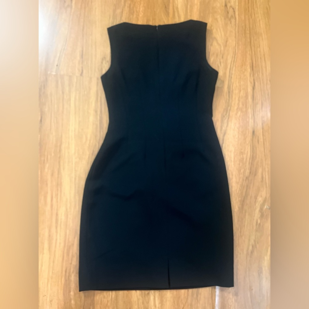 Anne Klein Black Ruched Mini Dress - Picture 3 of 6